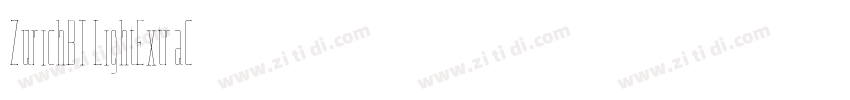 ZurichBT LightExtraC字体转换
